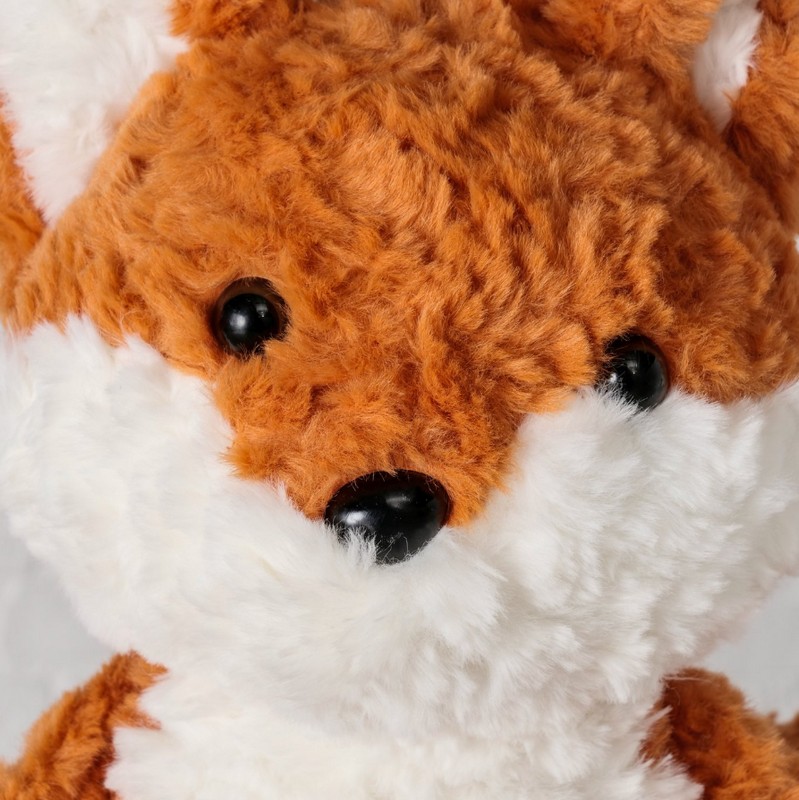 Peluche a forma di volpe alto 50 cm, perfetto come decoro autunnale
